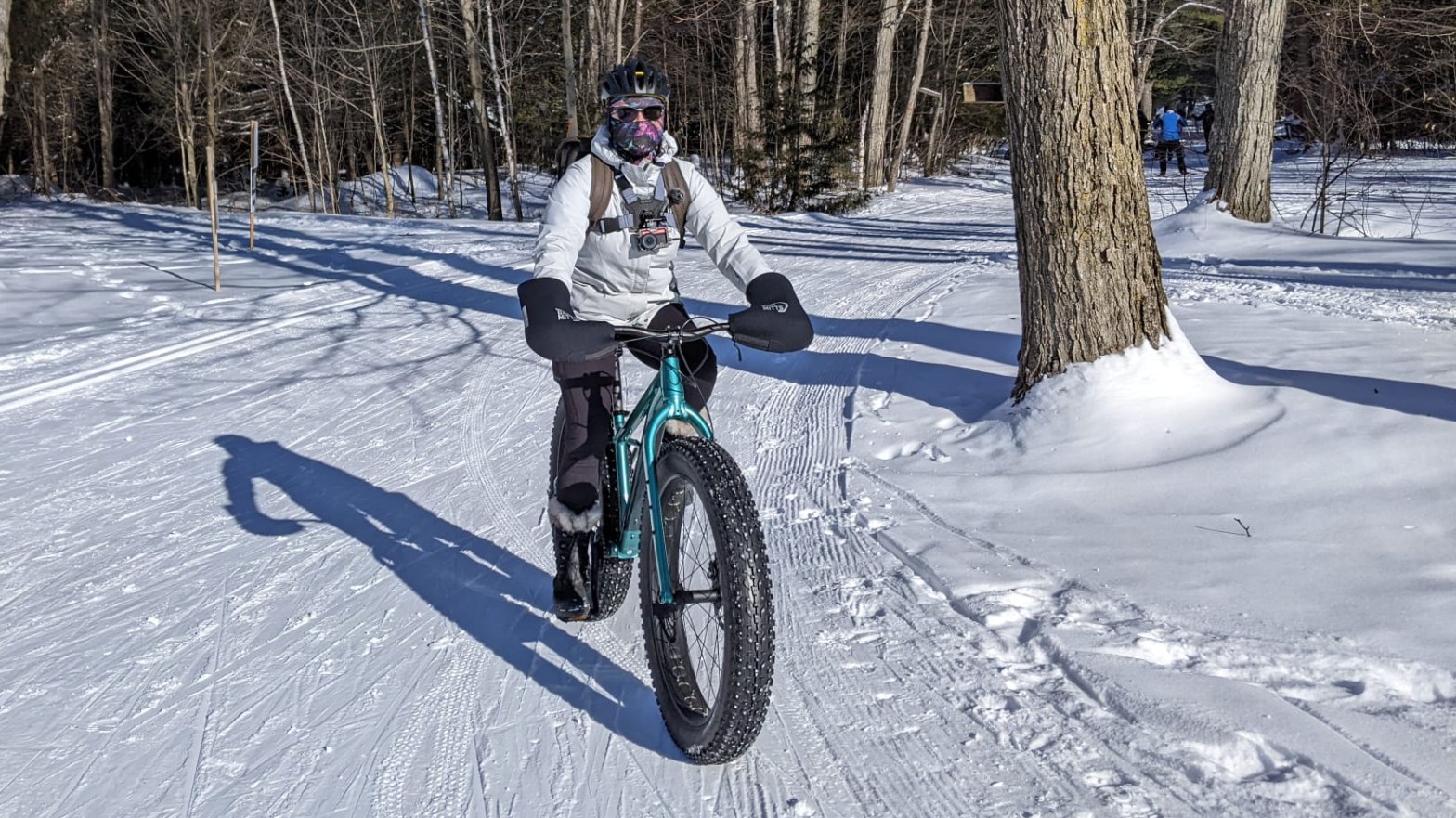 agnieszka riding the norco bigfoot fat bike